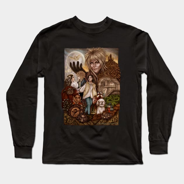 Labyrinth Long Sleeve T-Shirt by belizabethg